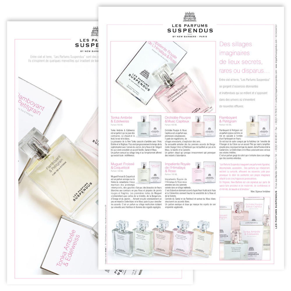 Brochure de présentation d'une marque de cosmétique | éCOM Design